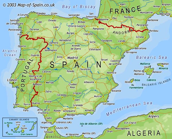 Mapa de Espa�a